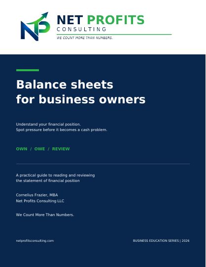 NP Balance Sheet guide cover